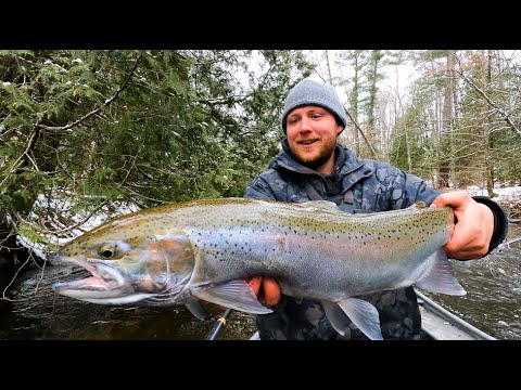 Winter Steelhead Fishing & Hot Tent Camping Adventure 