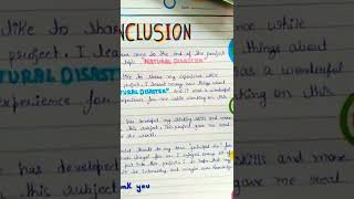 natural disaster project conclusion topic flood