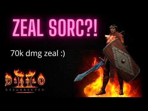 Showing off my GODLY zeal sorc gear - Diablo 2 Resurrected