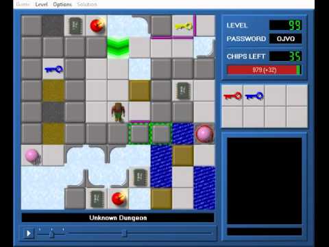 Chip's Challenge: JoshL5 Level 99 (Unknown Dungeon) 947 solution