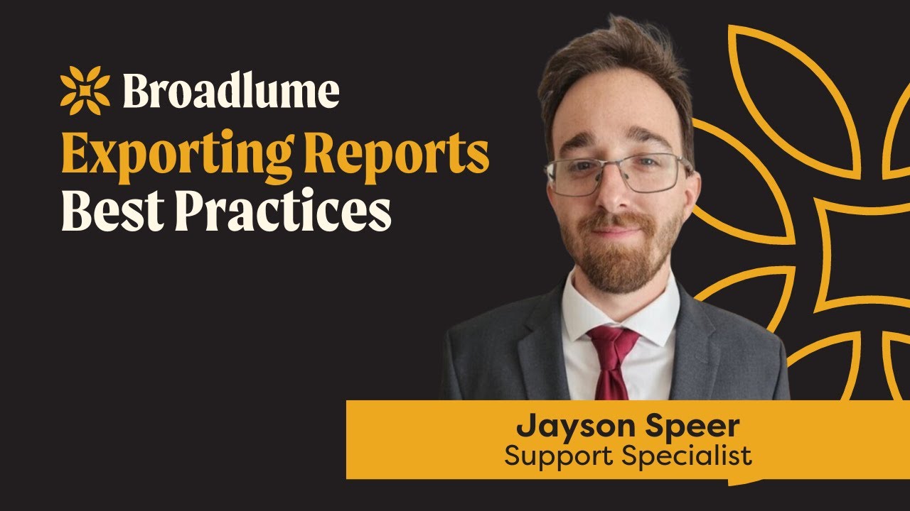 Exporting Reports Best Practices