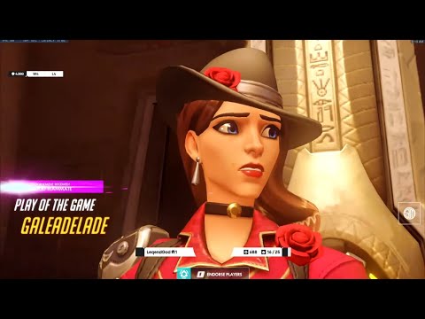 GALE DPS MAIN - ASHE! POTG! [ OVERWATCH SEASON 25 TOP 500 ]