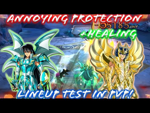 Saint Seiya: Awakening - Annoying Protection and Healing! Jamian + Shiryu + Ikki Lineup in PvP!