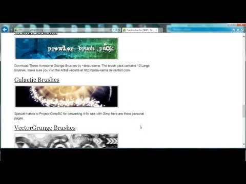 Speed Tutorial Gimp - Installare pennelli - How to install brusches on Gimp 2.8