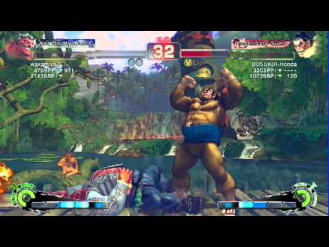 Wakamiya2 (Hakan) vs Dosuko i(Honda) SSF4 Aracde Edition 2012 Ranked