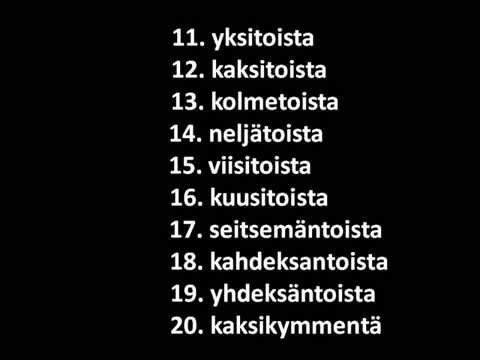 Limba Finlandeza - Numerele de la 11- 20