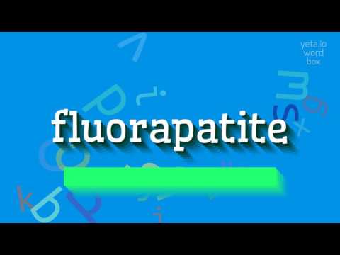 How to say "fluorapatite"! (High Quality Voices)