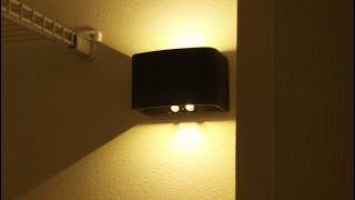 Review: Alinostone 2 pack motion sensing battery powered wall lamps