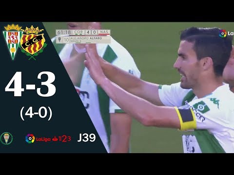 Gol de Alfaro (4-0) en el Córdoba 4-3 Nàstic | Liga 1,2,3 2018/19