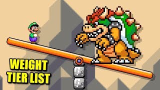 Super Mario Maker 2 - Who is the Heaviest Character? (Weight Tier List)