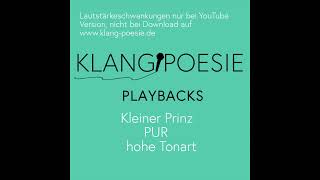 Kleiner Prinz PUR hoch Piano Playback Karaoke
