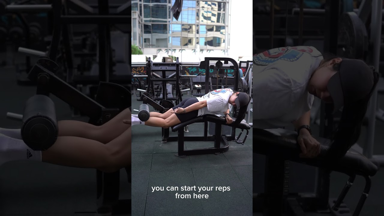 How to use the lying leg curl machine? #hamstrings #fitness #calves #training #gym #calories