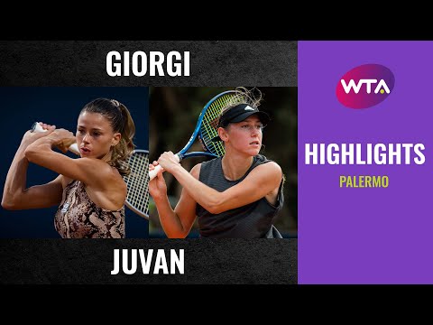 Теннис Camila Giorgi vs. Kaja Juvan | 2020 Palermo Second Round | WTA Highlights