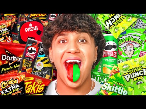 Extreme Spicy VS Sour Snacks Challenge