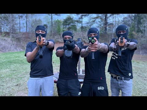 Range Vlog with the gang shooting ( FULLY ARP, DRACO, GLOCKS & SWITCHES ) (Part 1)