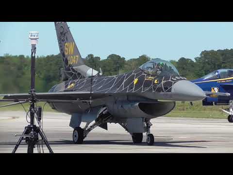 The U.S.Air Force F-16 Viper Demo Team at Joint Base Charleston In Charleston SC 4-10-2022