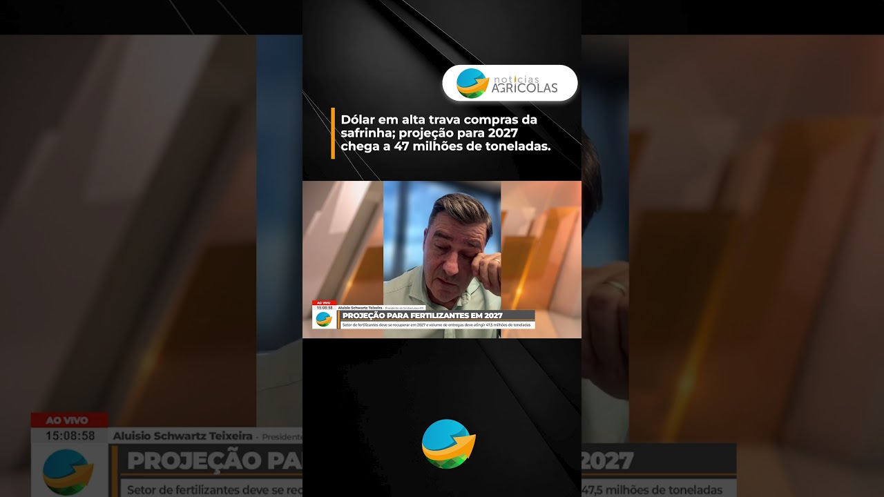 Dólar em alta trava compras da safrinha; projeção para 2027 chega a 47 milhões de toneladas.