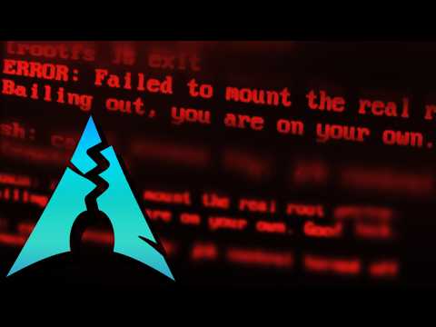 troubleshooting the distro that says "do it yourself" (it's Arch, btw)