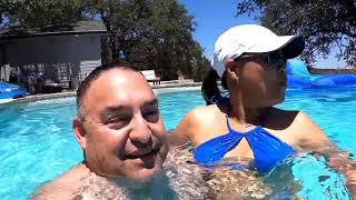 Indulge in Poolside Bliss: Wicked Weasel Swimwear and Tranquil Hill Country Views. #vlog