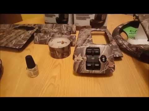 Realtree Camo Duct Tape Duck Brand vehicle Interior Trim job