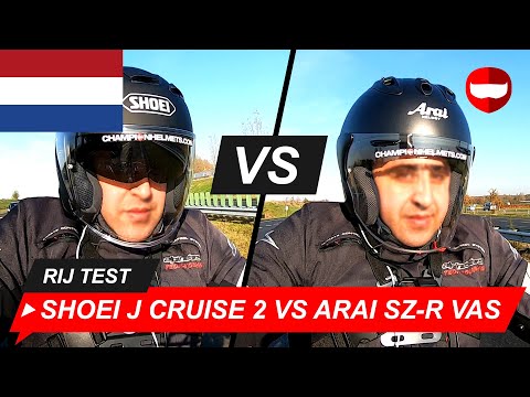 Shoei J Cruise 2 vs Arai SZ-R VAS Jet helmen Review en Rij Test - ChampionHelmets.com