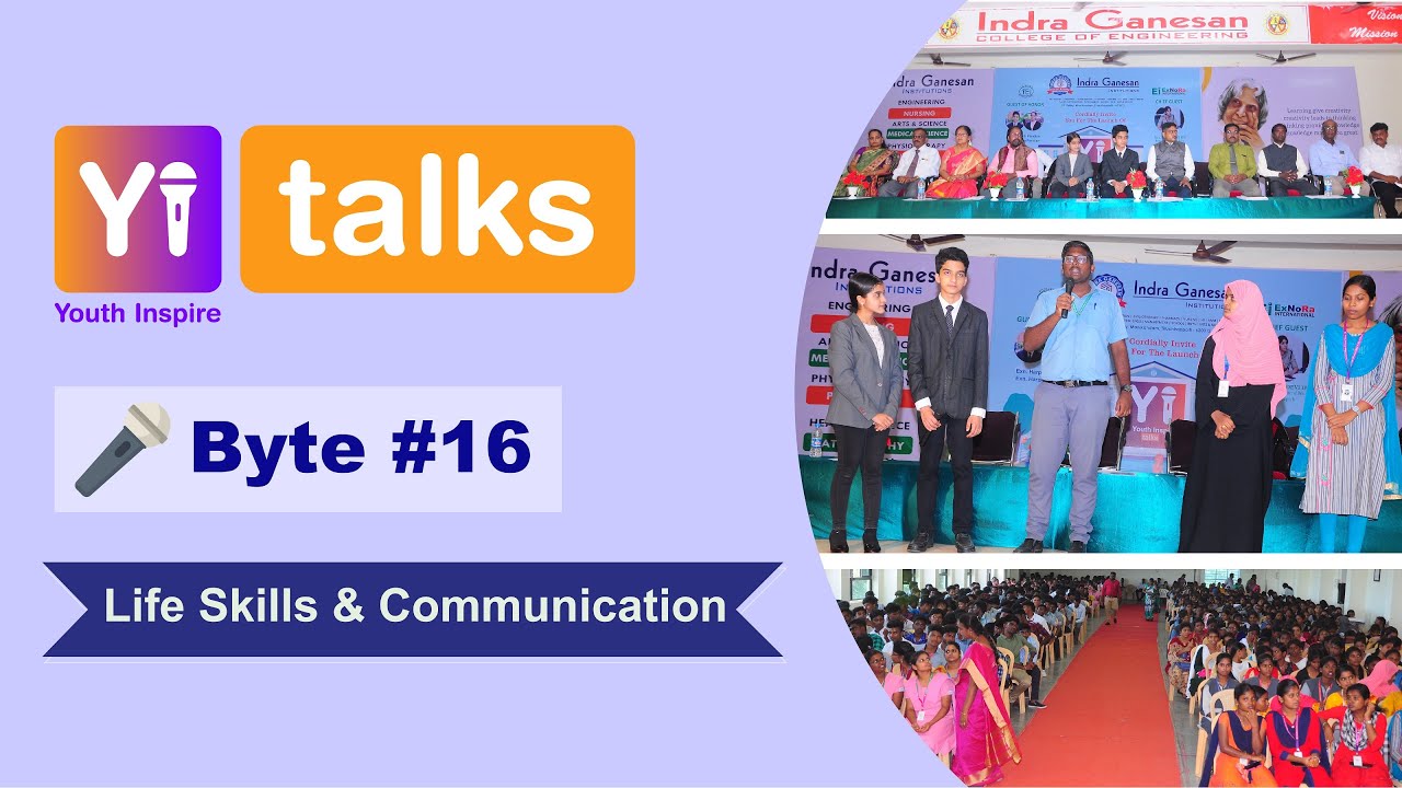 Yi Talks | Life Skills and Communication | Indira Ganesan Group of Institutions, Trichy