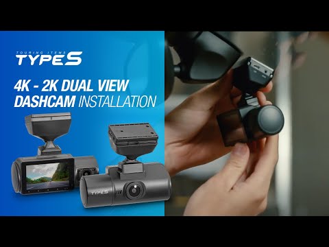 TYPE S | S402 PRO 4K-2K Dual View Rideshare Dashcam Installation. How to Install Dash cam onto Car?