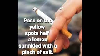 How to Remove a Yellow Nicotine Stain from Fingers#how#raouf_biologiste