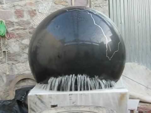 granit bollen fontän,flytande granit bollen,rullande granit boll,granit fontän boll