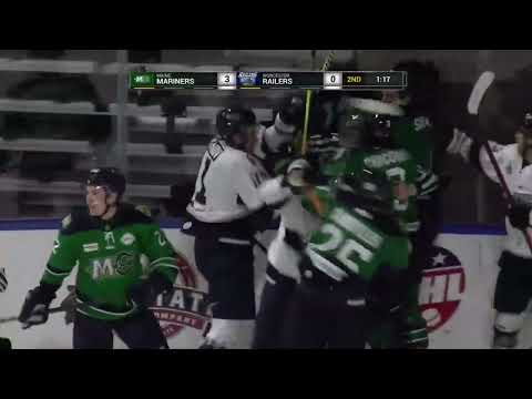 Maine Mariners @ Worcester Railers highlights - 11/19/23