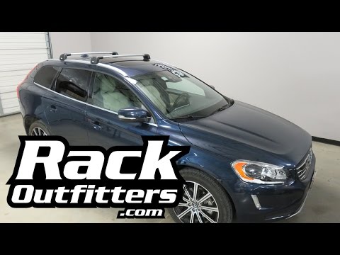 Volvo XC60 with Thule AeroBlade Edge Roof Rack Crossbars