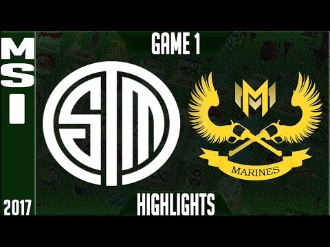 TSM vs GIGABYTE Marines Highlights Game 1 - MSI Play In 2017 Semi-Finals - TSM vs GAM G1 Highlights