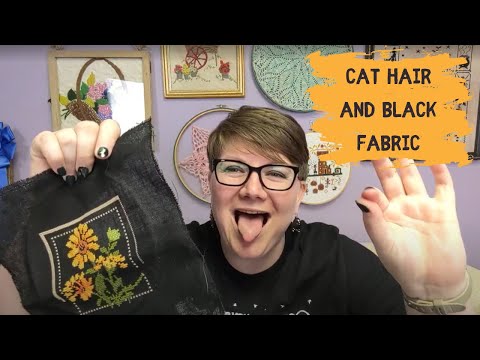 S&S Flosstube #47 ~ Cat Hair and Black Fabric