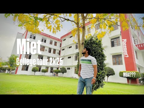Miet college tour 2k25 | life of a mba student | Meerut | placement?? #meerut #meerutnews #miet