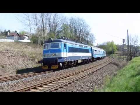 ČD 242.267 na vlacích Os 7029 a Sp 1989 - Karlovy Vary - 20.4.2018