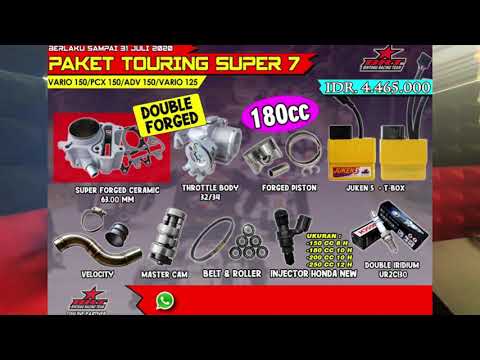 Vario 150 Pasang Paket Touring 7 BRT bikin naik hampir 7HP