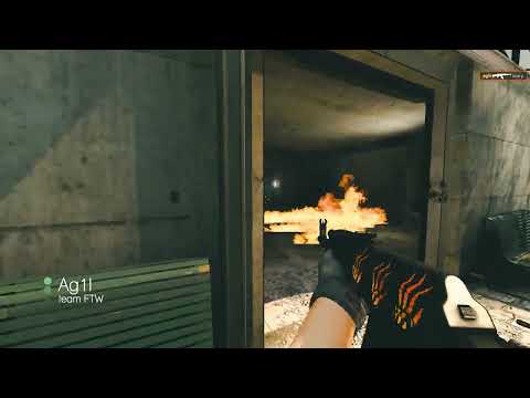 CSGO FTW Ag1l 4 Kills AK47 vs SAW Overpass