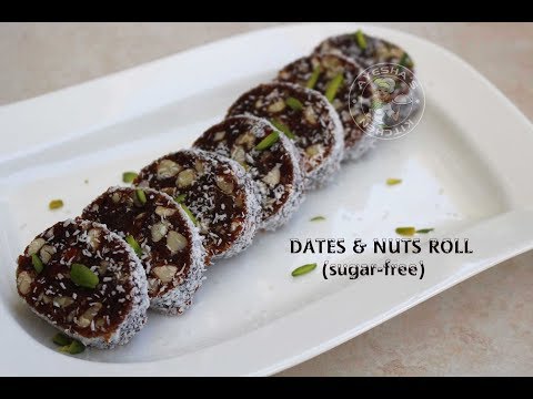 Dates nuts roll - sugar free sweet Video