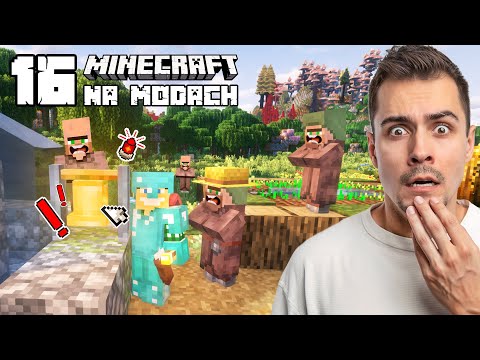 WŁĄCZYŁEM ALARM W WIOSCE xddd - MINECRAFT NA MODACH ODC. 16