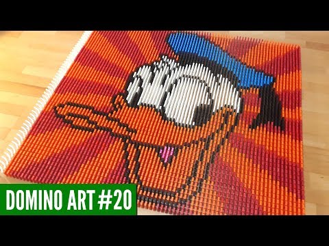 DONALD DUCK MADE FROM 4,600 DOMINOES | Domino Art #20