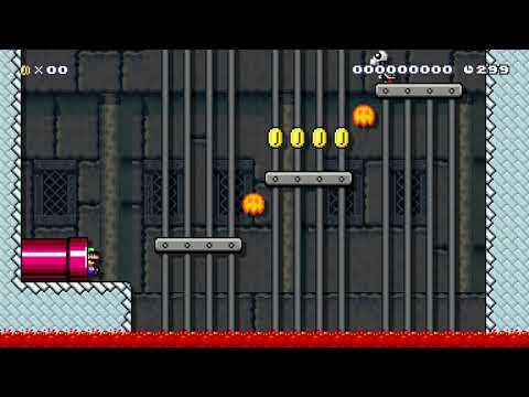 Bowser's Treacherous Tower by Lv97Mudkip - Super Mario Maker 2 - No Commentary 1ca