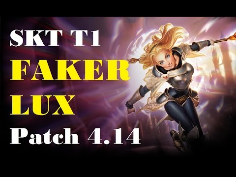SKT T1 Faker Lux vs Yasuo mid feat. SKT Impact Maokai | KR SoloQ Patch 4.14 | 1080p