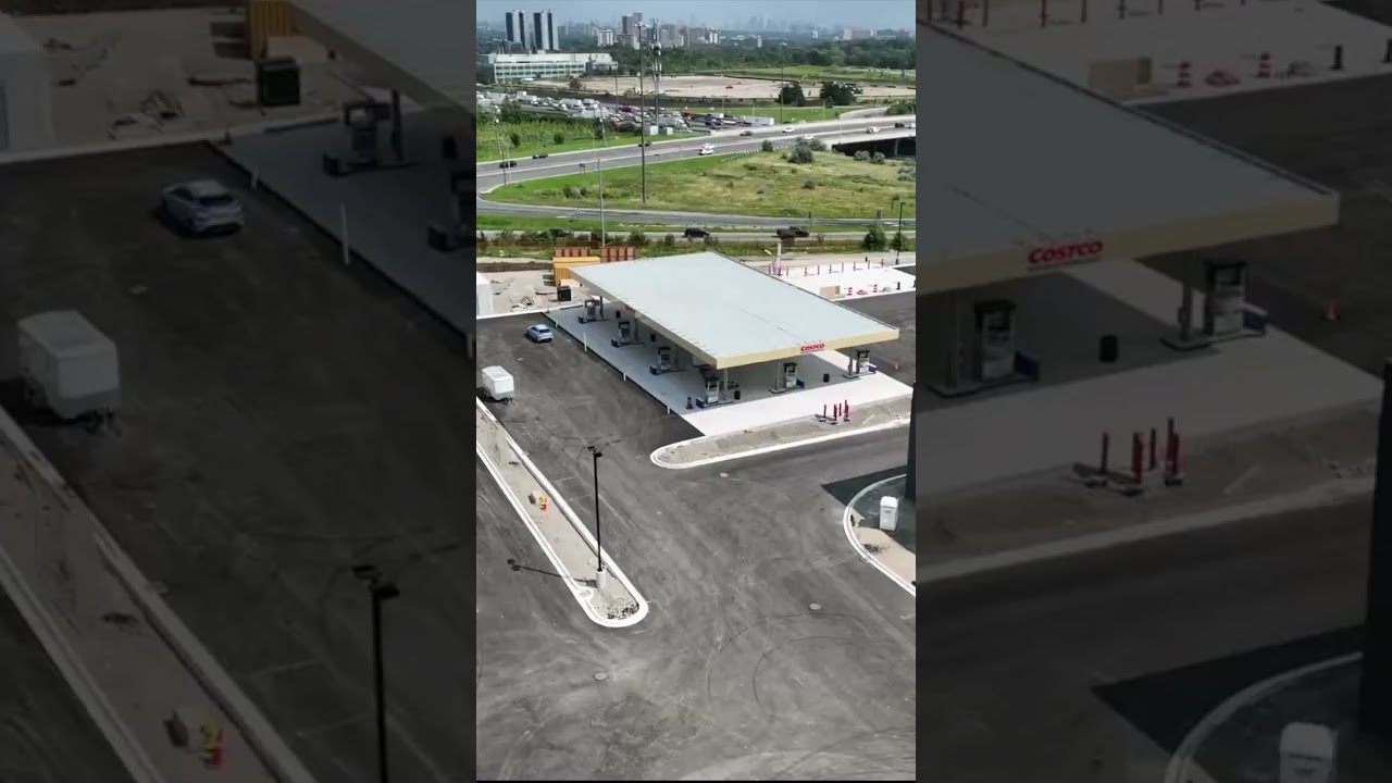 Costco Warehouse Build from the Air