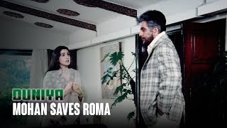 Mohan saves Roma | Duniya (1984) | Ashok Kumar, Dilip Kumar, Rishi Kapoor & Amrita Singh