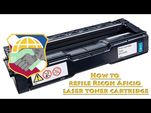How to Refill Ricoh Aficio Laser Toner Cartridge SP C220 C231N SF C232SF C311N C312DN
