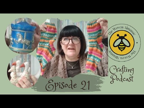 Episode 21 The Woven Almanac Podcast - Knitting, Crochet, Resin, Miniatures & Other Stuff