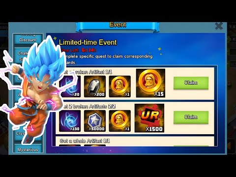 finished Limited-time event || get a whole artifact