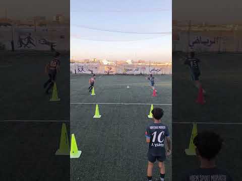 Duel 1 vs 1 speed dribble and finish U12 U11 U10 U9 U8 #soccer #training