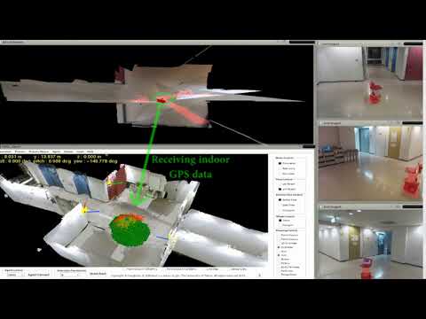 Indoor GPS for mobile robot localization