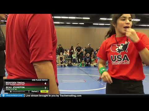 56 Lbs 2nd Place Match - Beau Johnston, Texas Elite WC Vs Brayden Tindal, Best Trained Wrestling 5